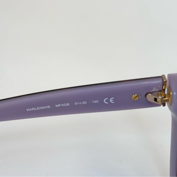 Kate Spade Karleigh/S 51mm Cat Eye Tortoise Sunglasses Havana/Plum New with case main image 8